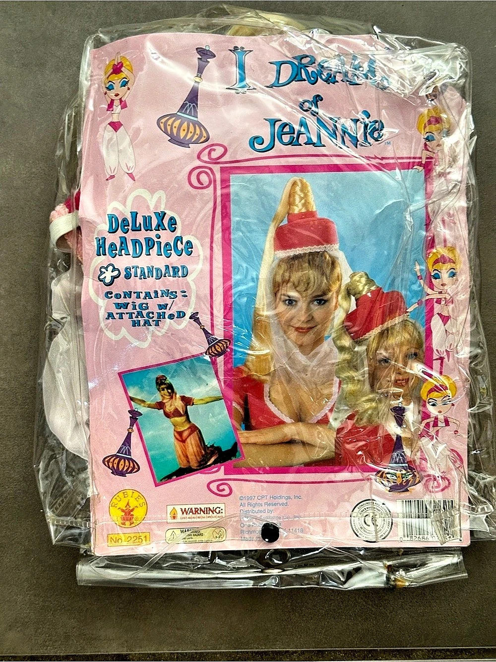 Vintage 90s Mattel Dream of Jeannie Deluxe Hairpiece Pink Deluxe